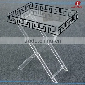 Best Selling Acrylic Folding Tray/ Lucite Acrylic Snack Tray thumbnail-3
