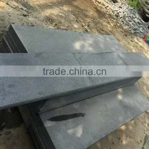 Black Stone Tiles Antique Black Basalt Stair Step Black Basalt Flooring Tile thumbnail-5