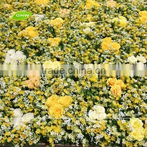 GNW 2016 Hot-selling 6.5ft Wedding Flower Wall Backdrop With Sil Rose for Wedding Stage Decoration thumbnail-1