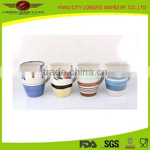 Cheap DIY Freehand Stoneware Coffee Mug Of Different Pattern thumbnail-1