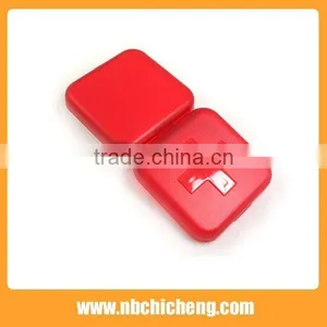 Wholesale New Design Mini Square Shape Plastic Pill Box With 4 Compartments PP+PS Pill Box thumbnail-3