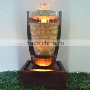 Garden Fengshui Floating Rolling Ball Fountain for Sale thumbnail-2