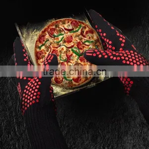 Non-Slip Kitchen Oven Mitts Heat Proof Gloves, Insulated Potholder for Cooking, Baking, Barbecue thumbnail-3