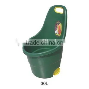 NEW HDPE 18L 48L 90L Plastic Garden Cart With Wheels thumbnail-2