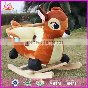 2017 New Design Cool Motorcycle Shape Wooden Baby Rocker Toy W16D110 thumbnail-5