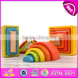 2017 New Design Best Educational Blocks Wooden Kids Construction Toys for Sale Online W13A135 thumbnail-1
