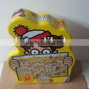 Kids Shaped Metal Tin for Piece Puzzle thumbnail-1