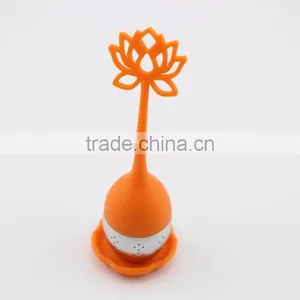 Good Quality Flower Design Silicone Tea Tool thumbnail-1