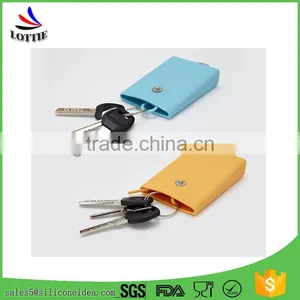 Custome Colorful Silicone Bag Novelty Silicone Card Bag Lovely Silicone Key Bag thumbnail-5
