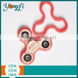 Custom Silicone Cover Toys Fidget Spinner Rainbow thumbnail-1