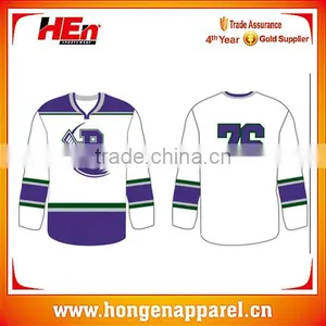 Latest Customized Youth Polyester Ice Hockey Jersey Blackhawks Design/european Hockey Jerseys Cheap thumbnail-1