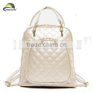 Fashion White Ladies PU Leather Backpacks thumbnail-1