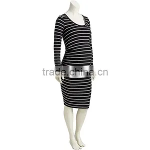 OEM Cheap Long Sleeve Bodycon Maternity Dress Western Maternity Dresses thumbnail-2