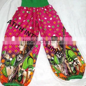 COTTON PRINTED TROUSERS thumbnail-3