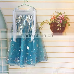 Girls Frozen Elsa Anna Dress thumbnail-5