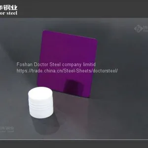 304 8k Surface Purple Decorative Stainless Steel Plate,color Decorative Stainless Steel Sheet thumbnail-3
