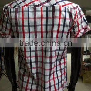 2017 Summer New Short Sleeve Shirt Casual Shirts Mens Flannel Shirts thumbnail-2