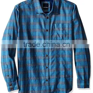 2016 Pure Cotton Casual Shirt Men's Flannel Plaid Shirt thumbnail-3