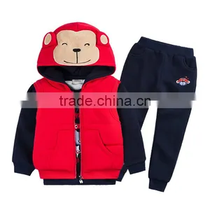 Custom Fashion and Quality Baby Girls Boys Winter Warm 3pcs Clothing Sets thumbnail-3