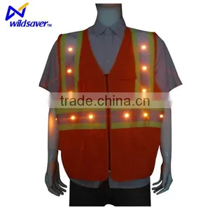 LED Light Reflective Safety Straps Vest thumbnail-1