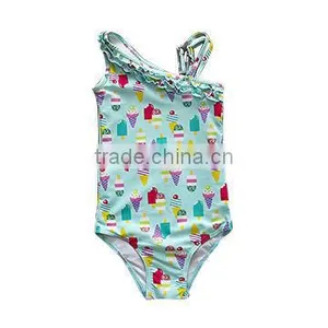 Kids Swimsuit Swimwear One Piece Cut Bow thumbnail-1