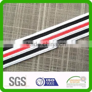Soft Predyed Yarn Knitted Colorway Stripe Elastic Webbing thumbnail-1