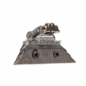 Zinc Alloy Retro Antique Bronze Jewelry Chest Wood Box Decorative Feet Leg Corner Support 4 Pcs 4.2x3cm Furniture Accessories thumbnail-5