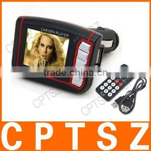 1.8" LCD Car MP3 MP4 Player Wireless FM Transmitter With SD MMC + Remote Control thumbnail-1