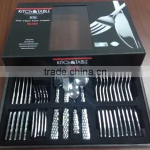 24 Pieces Stainless Steel Flatware Set Tabelware Sets thumbnail-1