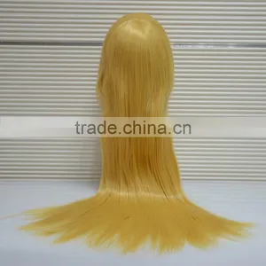 China Wig Supplier High Quality Synthetic Hair Fiber Making Cosplay Wig,Blonde Wig thumbnail-3