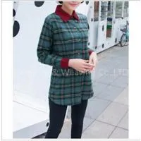 Women's Fit Contrast Collar Flannel Shirt thumbnail-1