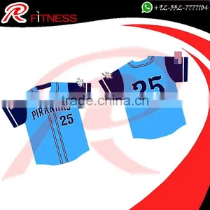 Customized Size and Custom Tackle Twill Baseball Jersey thumbnail-3