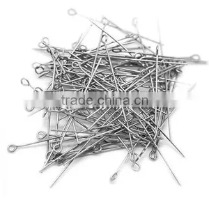Stainless Steel DIY Jewelry Finding Silver Tone Wire Eye Pins Findings thumbnail-3