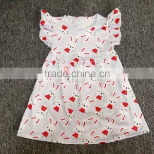 2017 Kids Clothing Spring and Summer Cute Dresses for Baby Girl Dresses Easter Bunny Toddler Dresses thumbnail-2