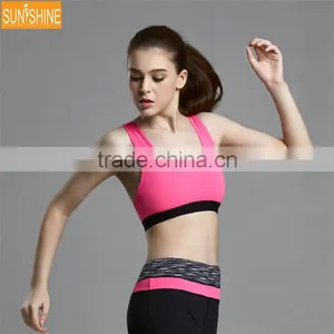 2017 Latest FashionTop Design Ladies Sports Bra Custom Mesh Fitness Bra Yoga Bra thumbnail-4