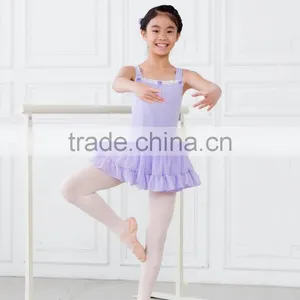 Children Ruffle Hem Ballet Tank Girl Tutu Dress thumbnail-1