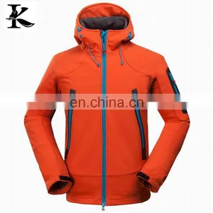 2016 Men's Orange Outdoor Waterproof Winter Softshell Jacket thumbnail-1