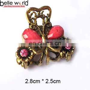 Elegant Europen Retro Mini Alloy Rhinestone Jewel Hair Claw Clip thumbnail-4