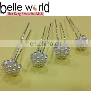 Bridal Hair Pin Stick Hair Bun Hair Fork With Mini Pearls thumbnail-1