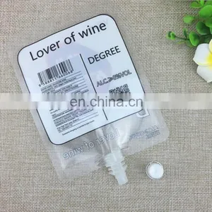 YBJ FDA/BRC/ Plastic Detergent Packaging Stand up Spouted Pouch for Red Wine thumbnail-3