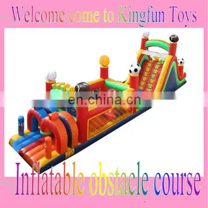Soccer Balloon Inflatable Obstacle Course for Kids thumbnail-1