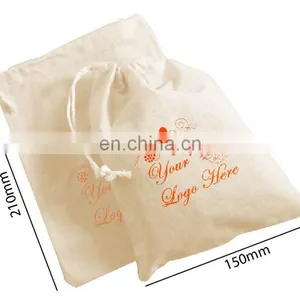 Customized Calico Bags Drawstring Calico Pouch Bag Wholesale Promotional Muslin Calico Bag Free Sample thumbnail-2