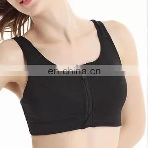 Front Zipper High Support High-intensity Sport Bra With Mesh Sports Bra#803 thumbnail-3