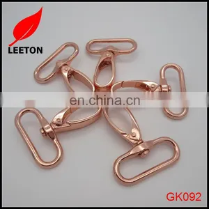 1.5inch Shiny Rose Gold Swivel Snap Hook for Leather Bag thumbnail-3