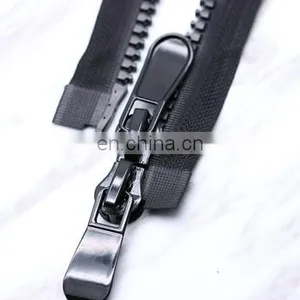 Wholesale Price Plastic Material and Eco-Friendly Feature Black Zipper thumbnail-6