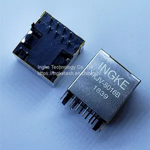 WE 74990101210 YKJV-8016B Single Port 100 Base-T Vertical Through Hole RJ45 Magnetic Jack Connectors thumbnail-1