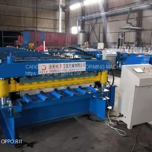 Two Profiles Double Deck Cold Roll Forming Machine thumbnail-2