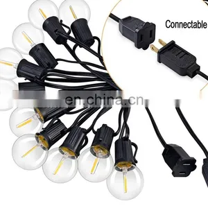 String Lights Outdoor LED G40 String Lights With Edison Filament Bulbs for Party Holiday Decoration thumbnail-2