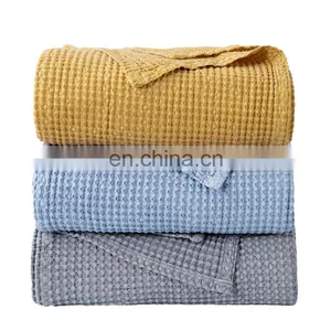 Nice Quality Durable 100% Cotton Wonderfully Soft Cotton Blanket For Home Decoration thumbnail-6