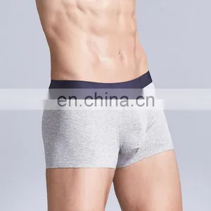 Men's Underwear Boxer Briefs No Ride-up Cotton Mid-waist Seamless Underwear Men thumbnail-4